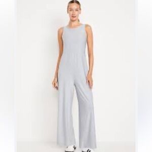 🥑5/$25 Old Navy Size XS Cloudmotion Go Dry One Piece Romper Jumpsuit light blue